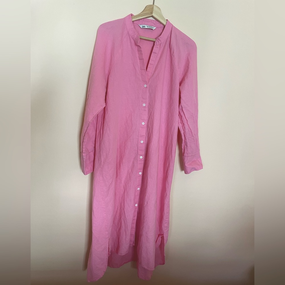 COPY - ZARA Linen Midi Dress SzM